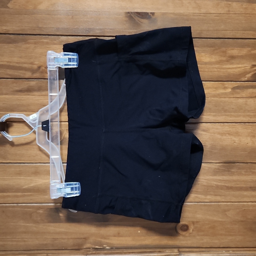 Black athletic short shorts